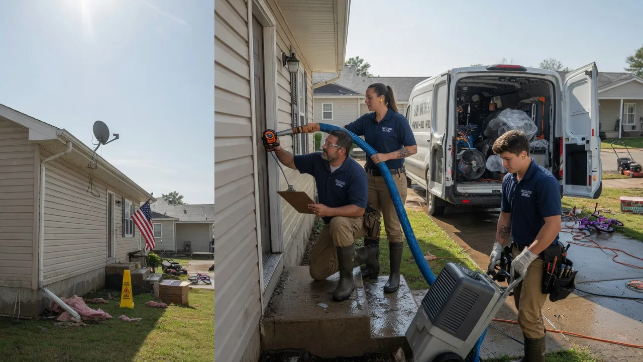 Ceiling Water Damage Restoration in Whitesboro, OK near me